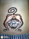 funny monkey tattoo